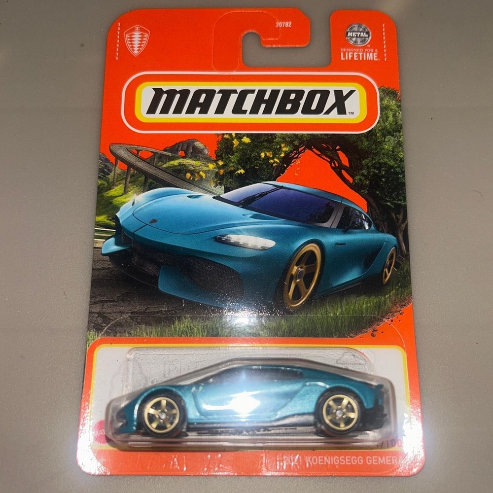 Matchbox Koenigsegg Gemera Blue Diecast Car